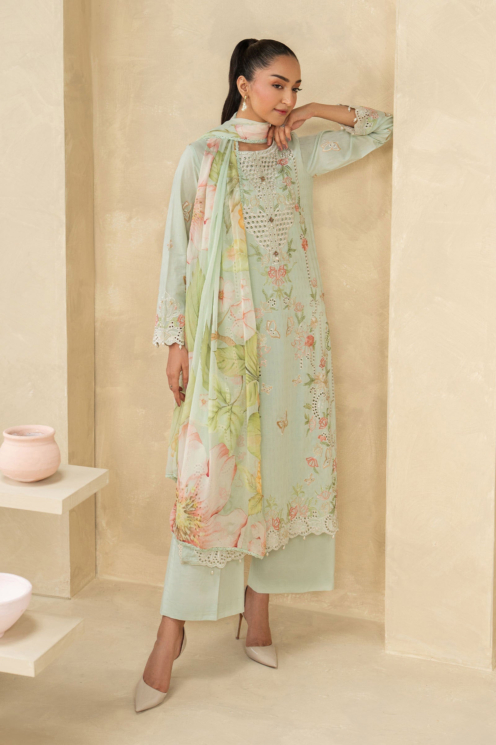 Maria B | Eid Collection 26 | 3 Piece Embroidered Dobby Lawn Suit