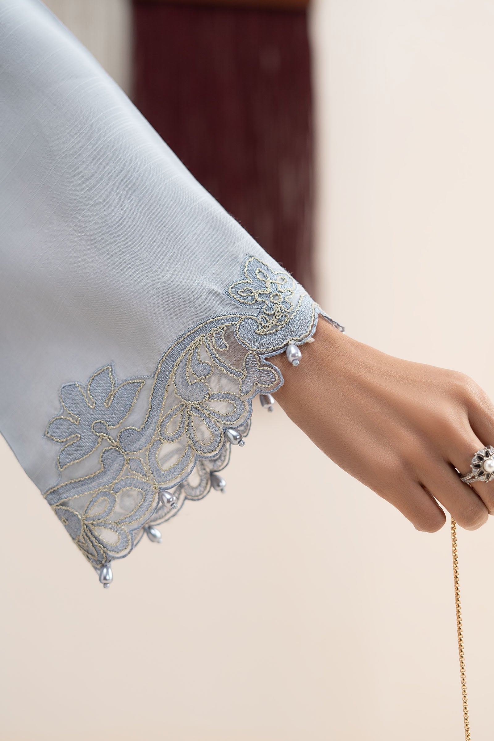 Maria B | Eid Collection 26 | 3 Piece Embroidered Raw Silk Suit