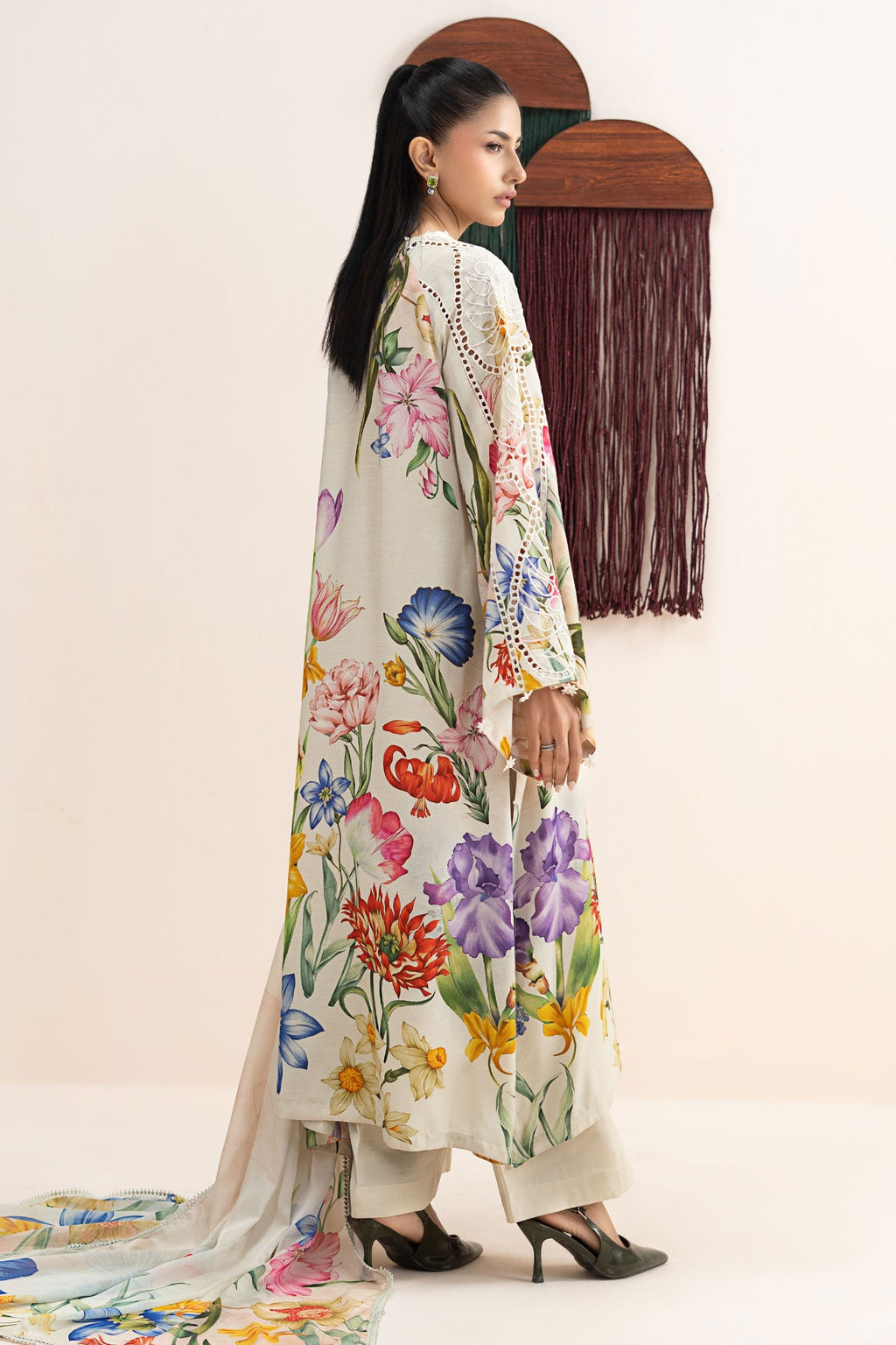 Maria B | Eid Collection 26 | 3 Piece Embroidered Raw Silk Suit