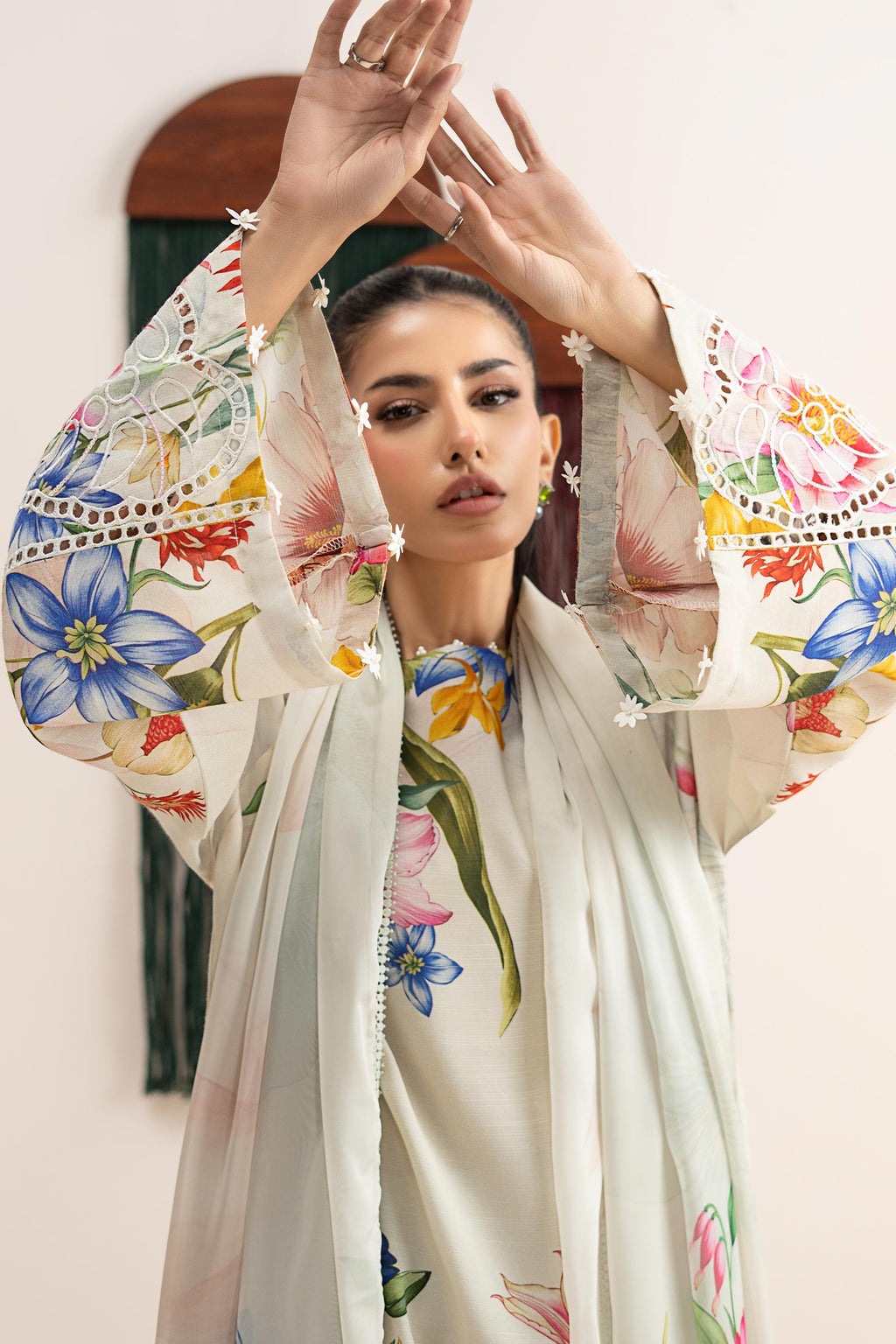 Maria B | Eid Collection 26 | 3 Piece Embroidered Raw Silk Suit