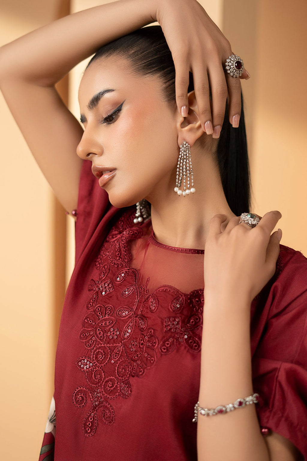 Maria B | Eid Collection 26 | 2 Piece Embroidered Raw Silk Suit