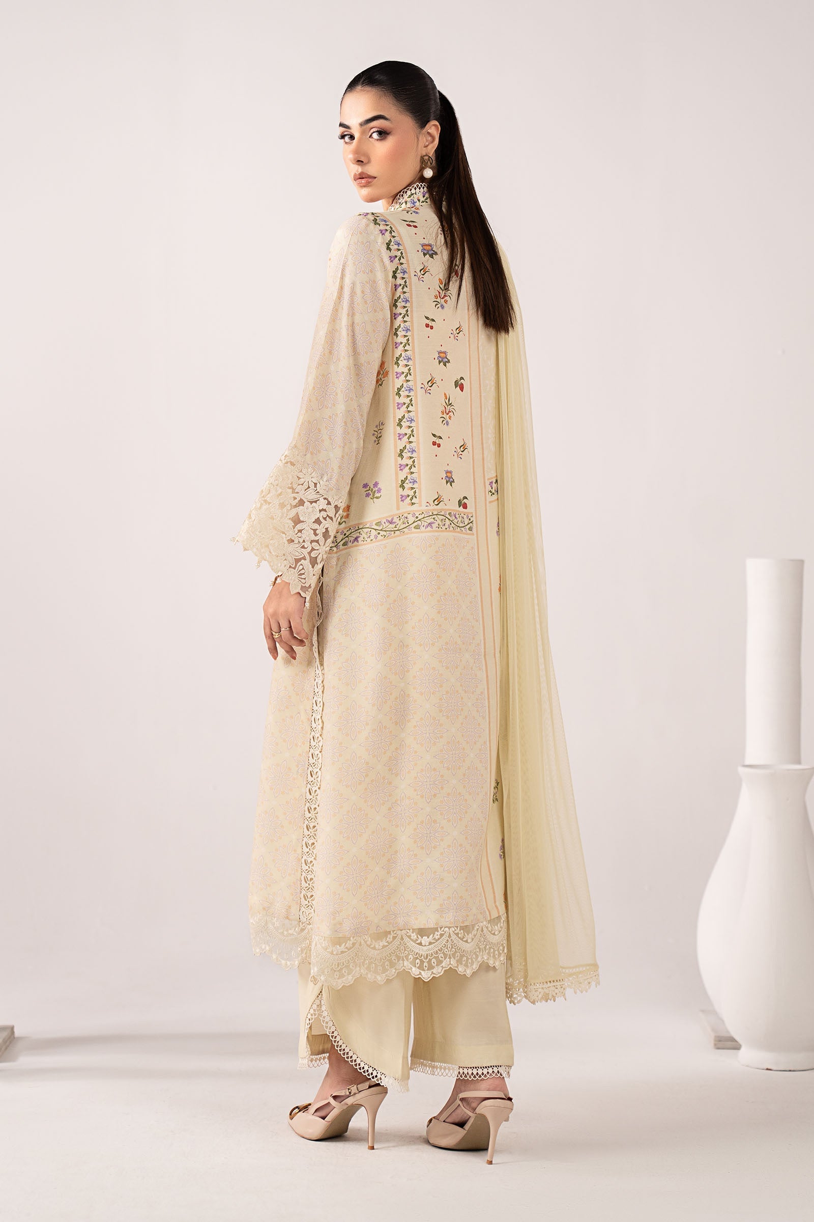 Maria B | Eid Collection 26 | 3 Piece Embroidered Raw Silk Suit