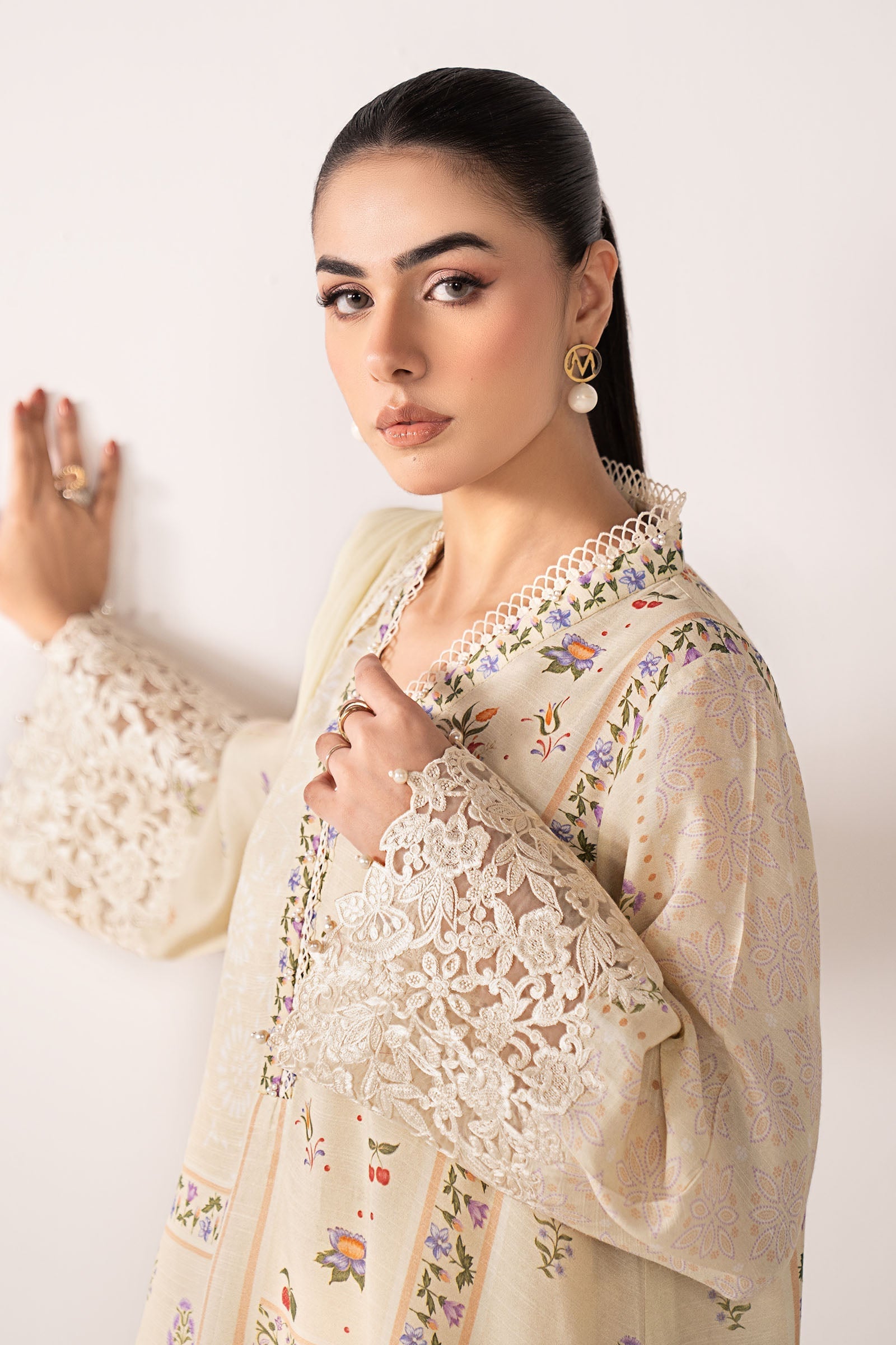 Maria B | Eid Collection 26 | 3 Piece Embroidered Raw Silk Suit
