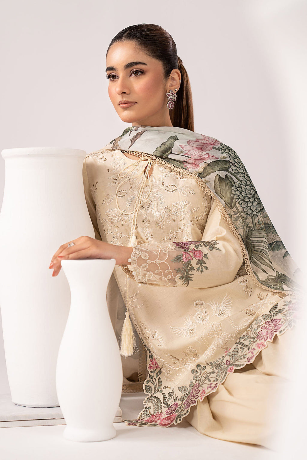 Maria B | Eid Collection 26 | 3 Piece Embroidered Dobby Lawn Suit