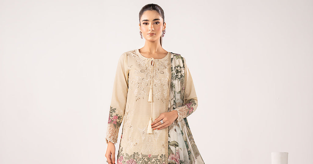 Maria B | Eid Collection 26 | 3 Piece Embroidered Dobby Lawn Suit