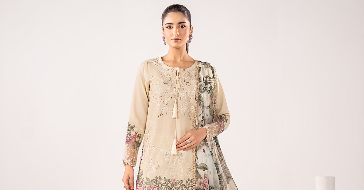 Maria B | Eid Collection 26 | 3 Piece Embroidered Dobby Lawn Suit