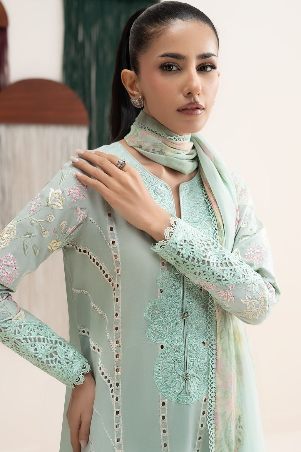 Maria B | Eid Collection 26 | 3 Piece Embroidered Dobby Jacquard Suit