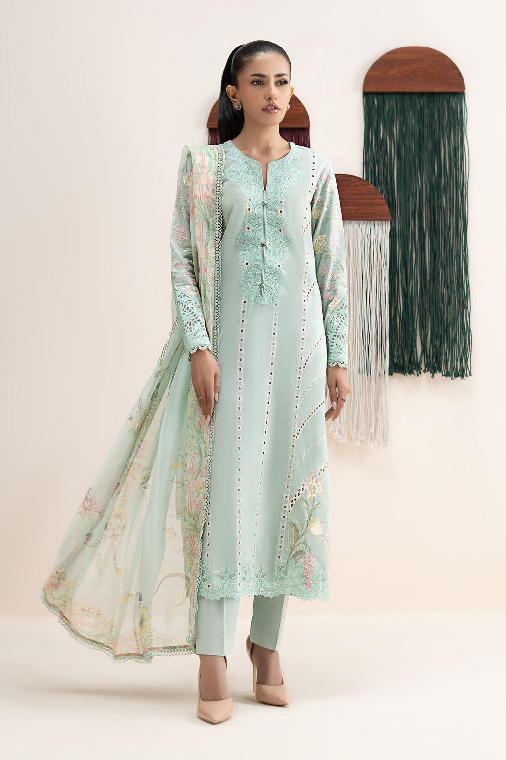 Maria B | Eid Collection 26 | 3 Piece Embroidered Dobby Jacquard Suit