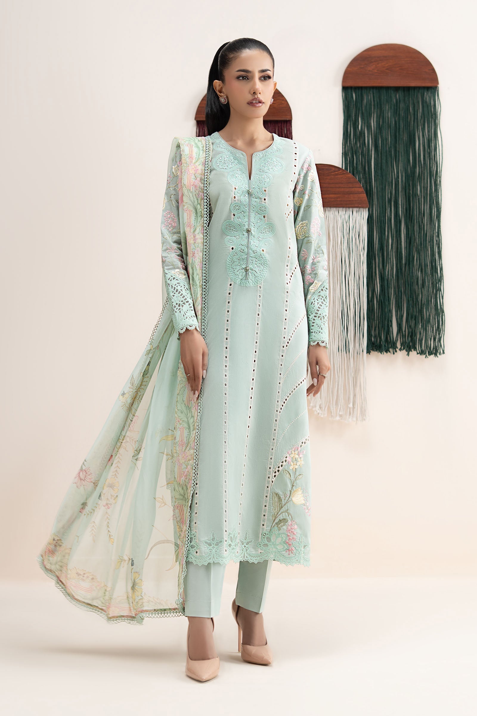 Maria B | Eid Collection 26 | 3 Piece Embroidered Dobby Jacquard Suit