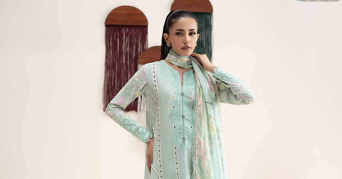 Maria B | Eid Collection 26 | 3 Piece Embroidered Dobby Jacquard Suit