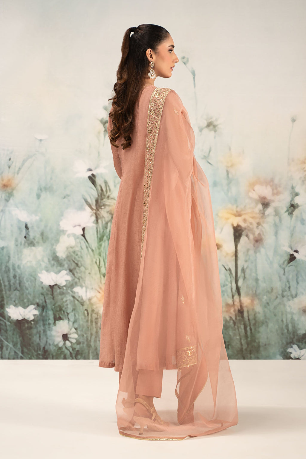 Maria B | Eid Collection 26 | 3 Piece Embroidered Cotton Net Suit