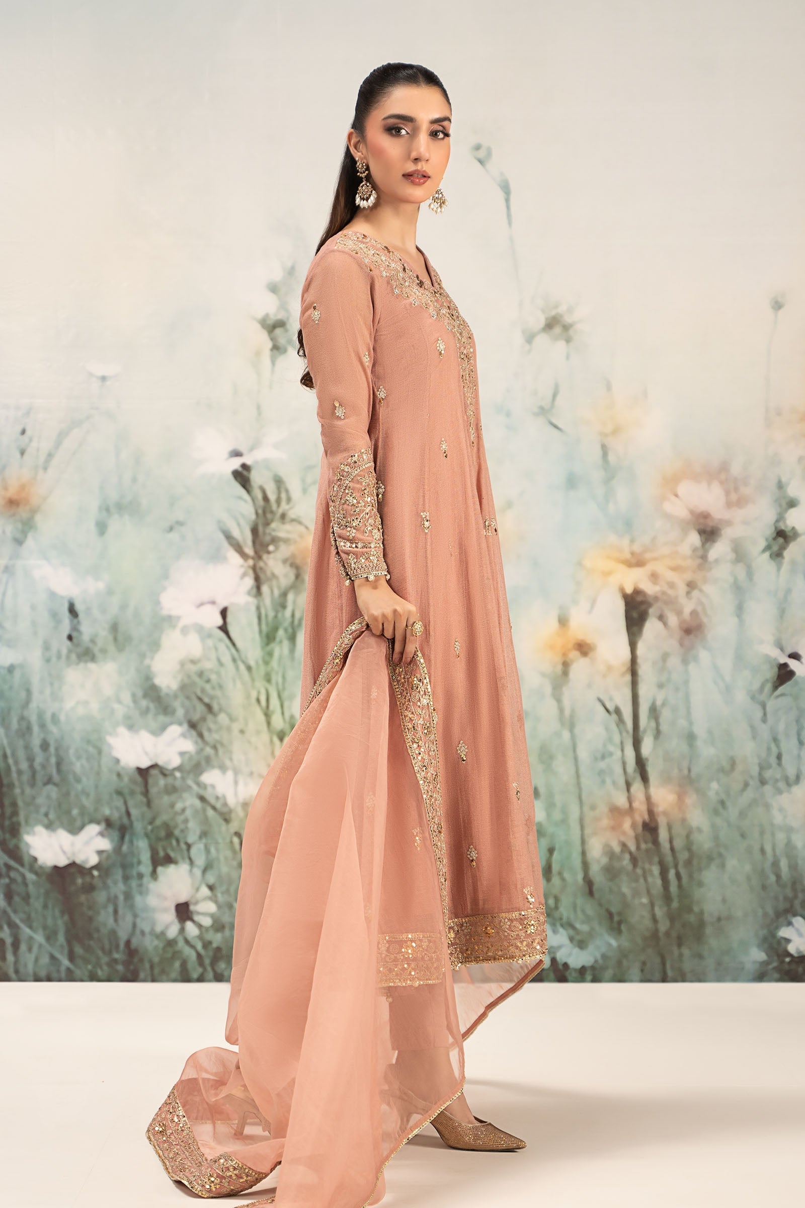 Maria B | Eid Collection 26 | 3 Piece Embroidered Cotton Net Suit