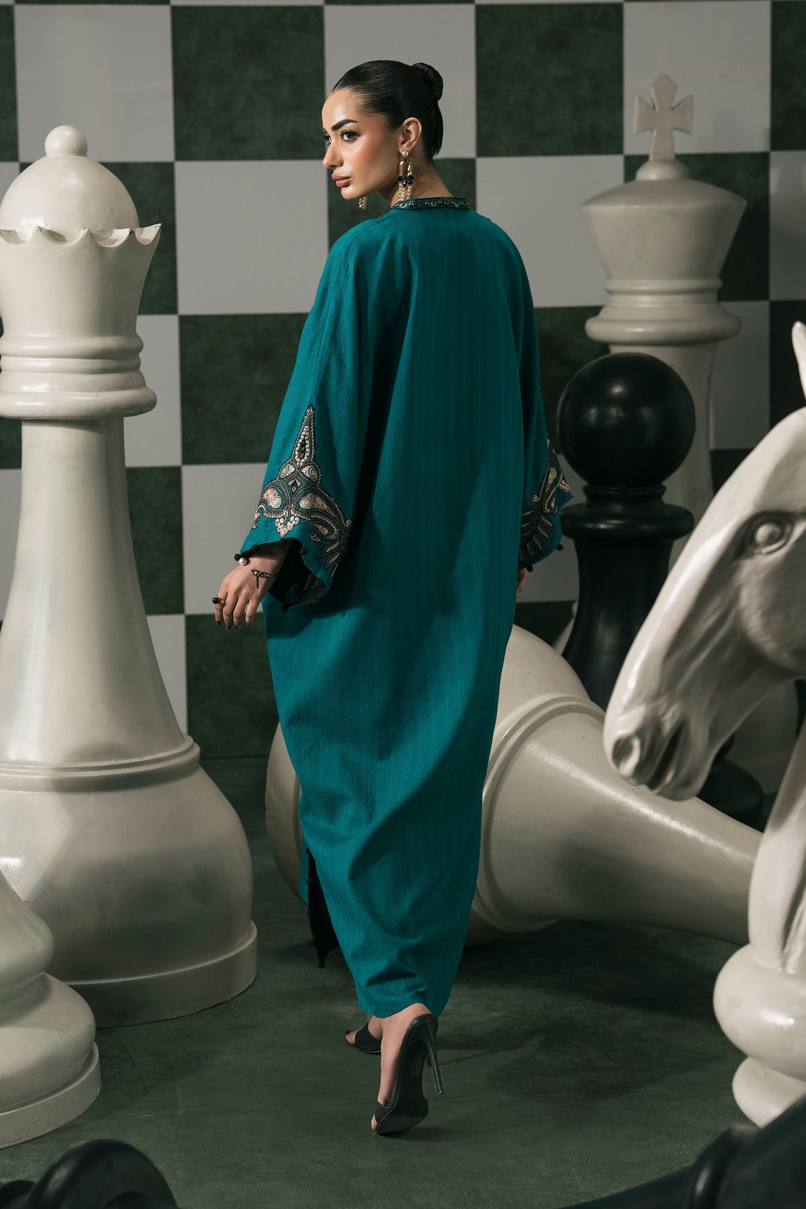 Maria B | Eid Collection 26 | 2 Piece Embroidered Striped Cotton Suit