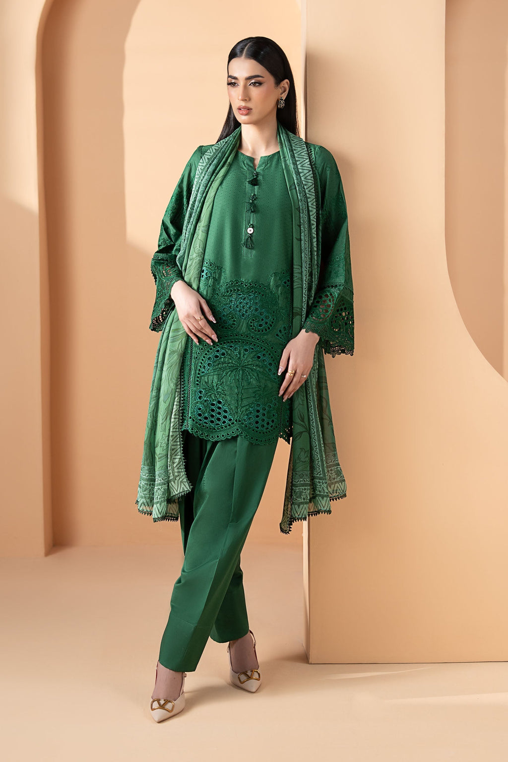 Maria B | Eid Collection 26 | 3 Piece Embroidered Dobby Lawn Suit