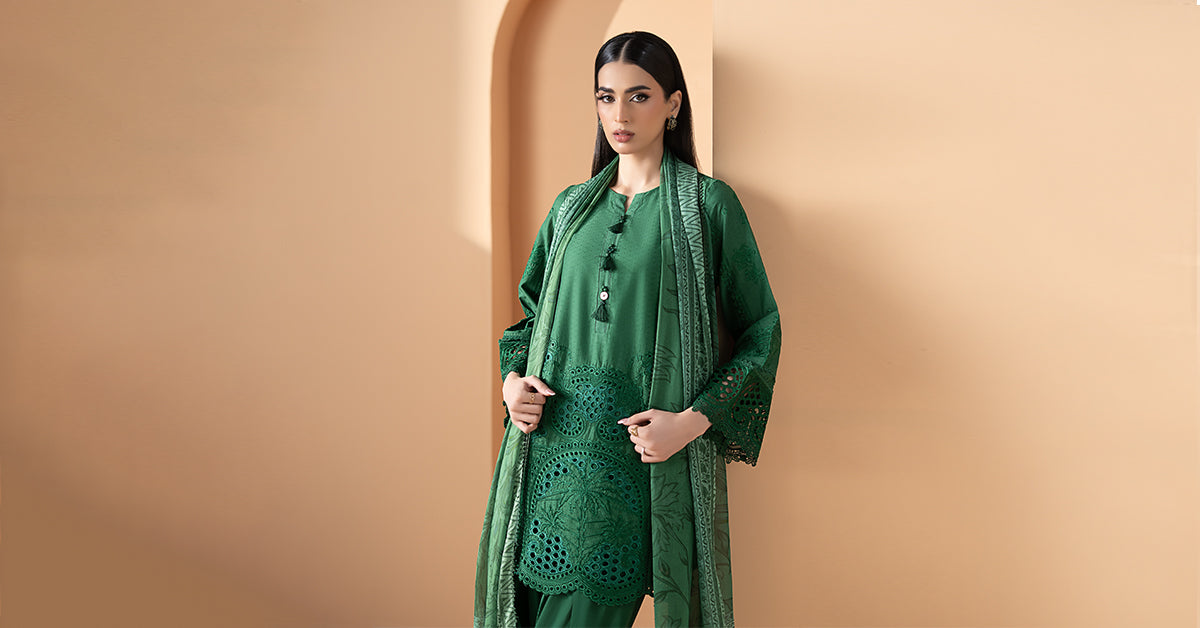 Maria B | Eid Collection 26 | 3 Piece Embroidered Dobby Lawn Suit