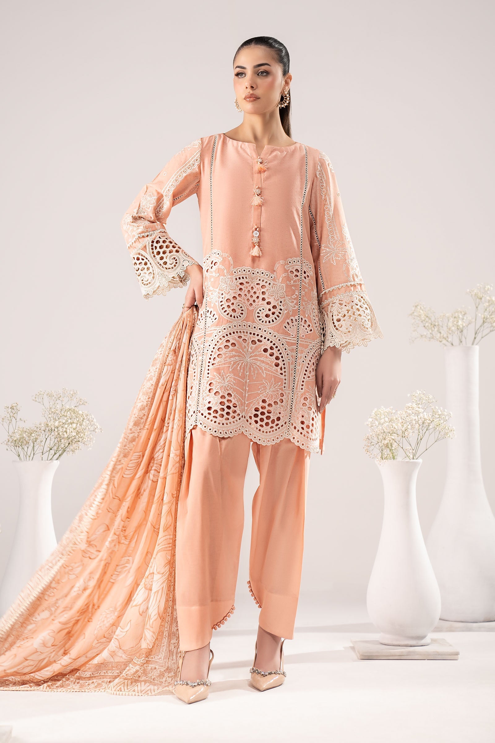 Maria B | Eid Collection 26 | 3 Piece Embroidered Dobby Lawn Suit