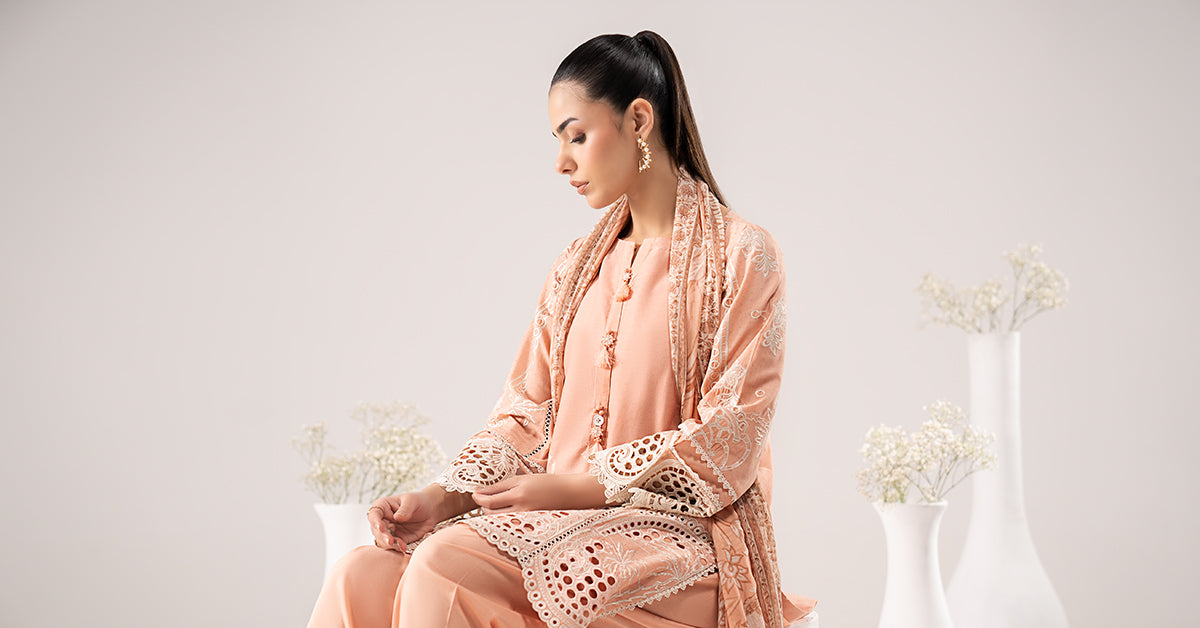 Maria B | Eid Collection 26 | 3 Piece Embroidered Dobby Lawn Suit