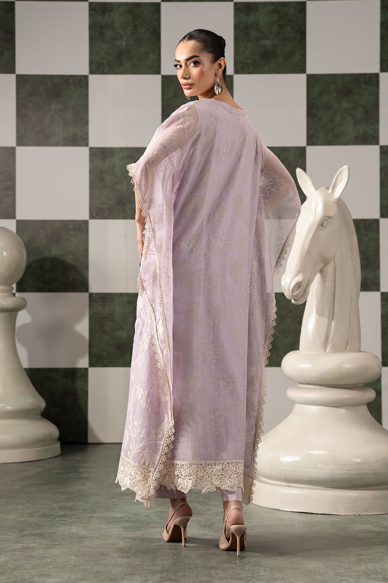 Maria B | Eid Collection 26 | 3 Piece Embroidered Cotton Net Suit