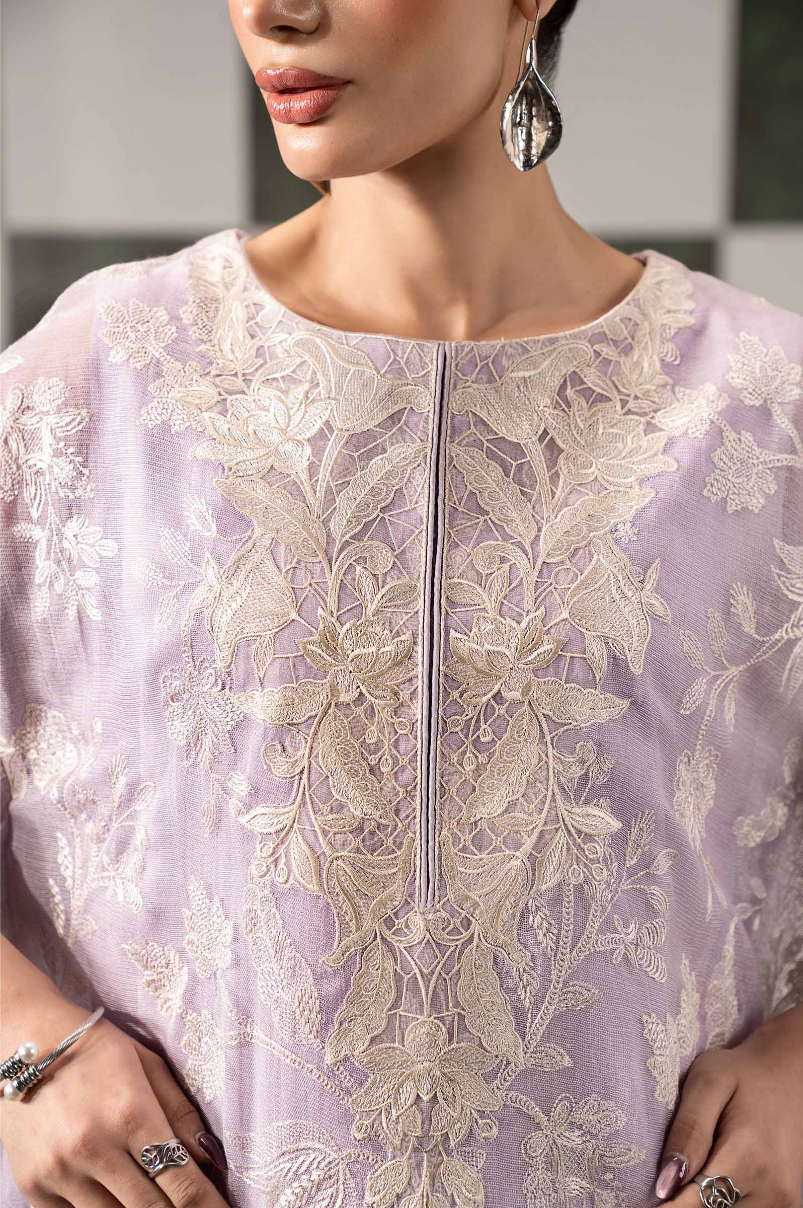 Maria B | Eid Collection 26 | 3 Piece Embroidered Cotton Net Suit