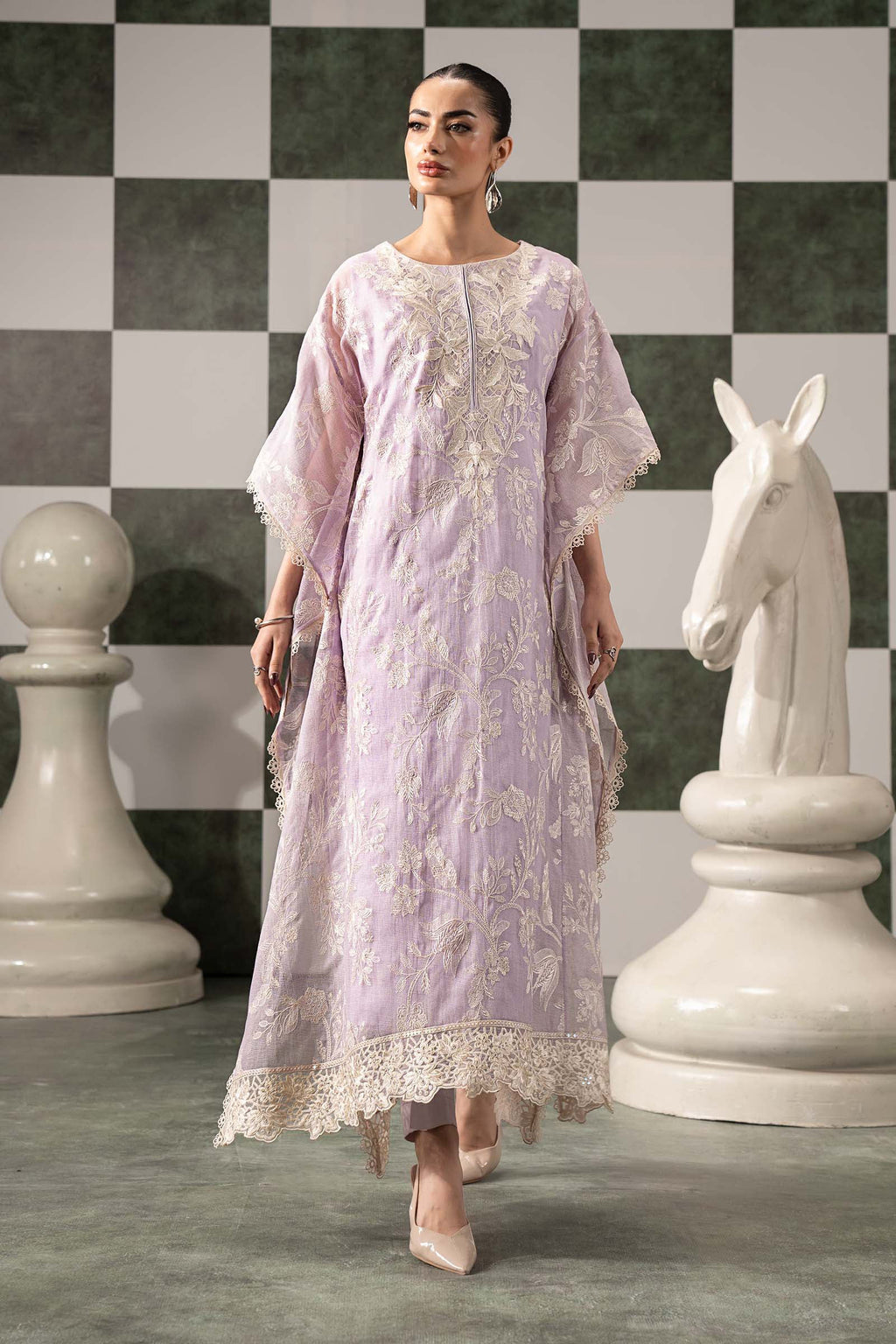 Maria B | Eid Collection 26 | 3 Piece Embroidered Cotton Net Suit
