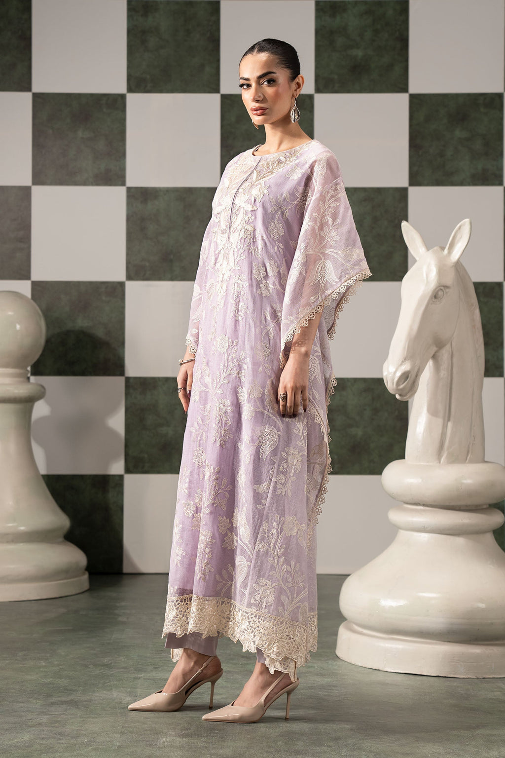 Maria B | Eid Collection 26 | 3 Piece Embroidered Cotton Net Suit