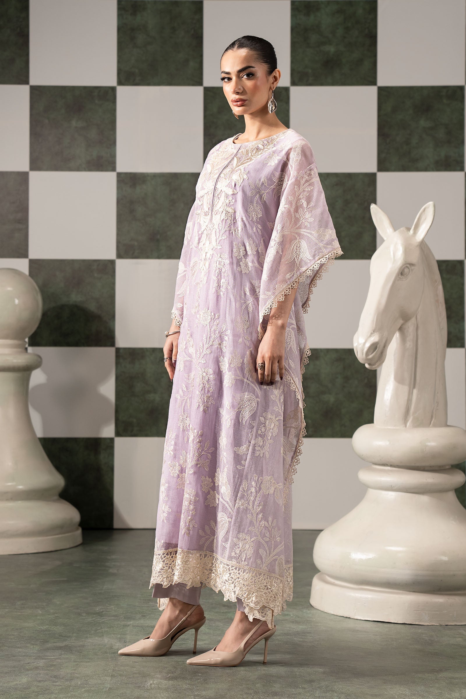 Maria B | Eid Collection 26 | 3 Piece Embroidered Cotton Net Suit