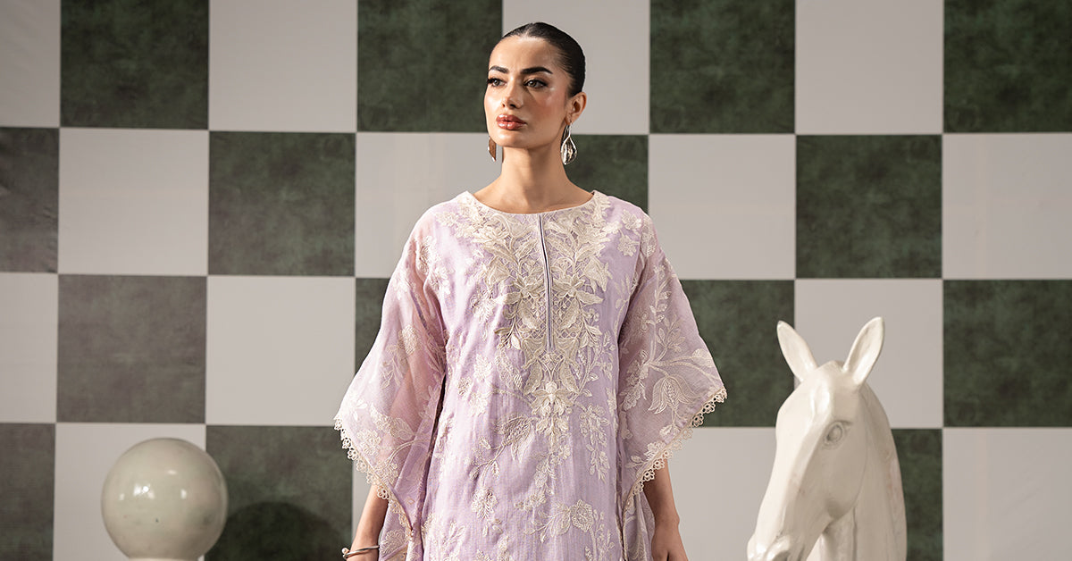 Maria B | Eid Collection 26 | 3 Piece Embroidered Cotton Net Suit