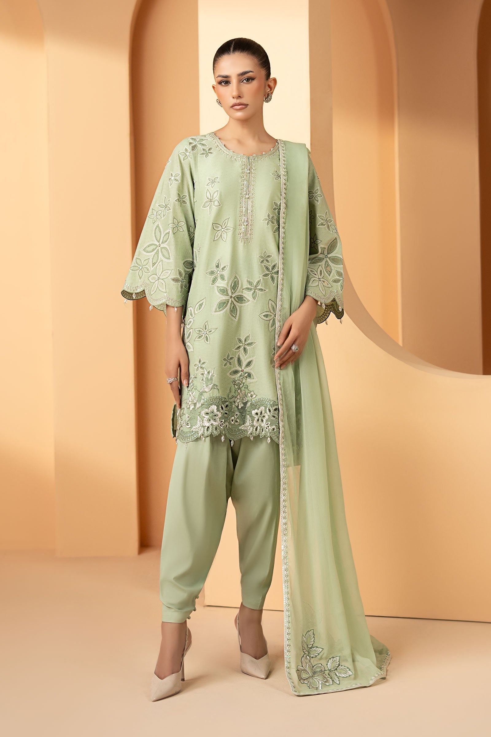 Maria B | Eid Collection 26 | 3 Piece Embroidered Dobby Lawn Suit