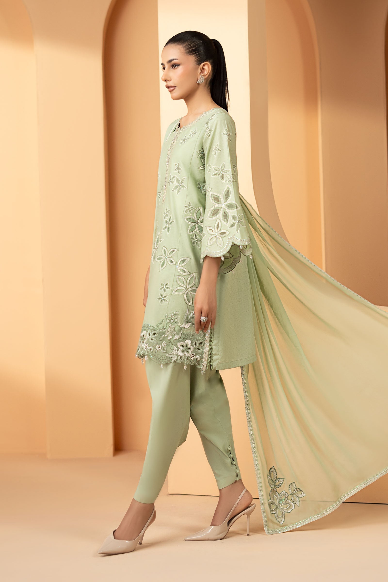 Maria B | Eid Collection 26 | 3 Piece Embroidered Dobby Lawn Suit