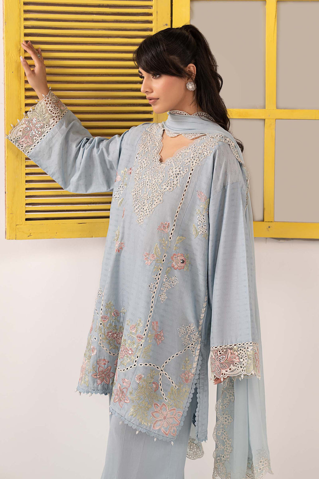 Maria B | Eid Collection 26 | 3 Piece Embroidered Dobby Lawn Suit