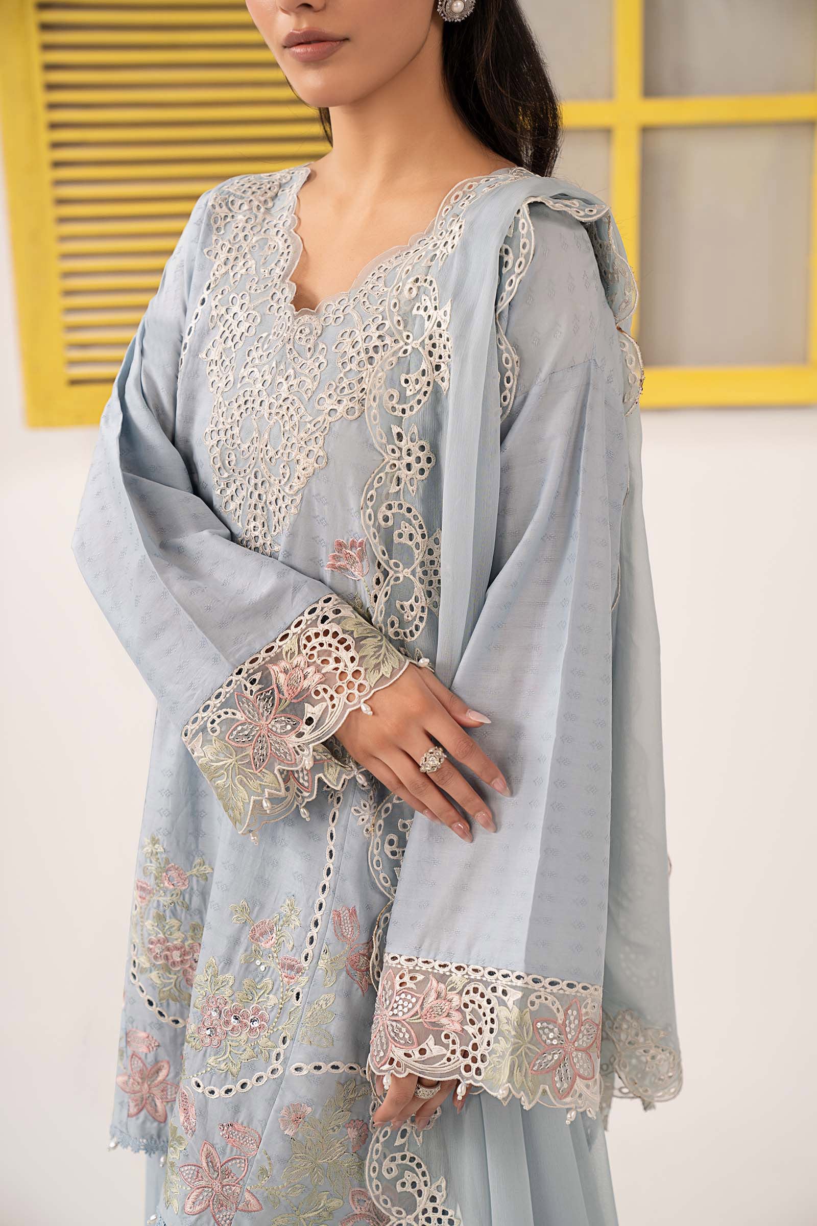 Maria B | Eid Collection 26 | 3 Piece Embroidered Dobby Lawn Suit