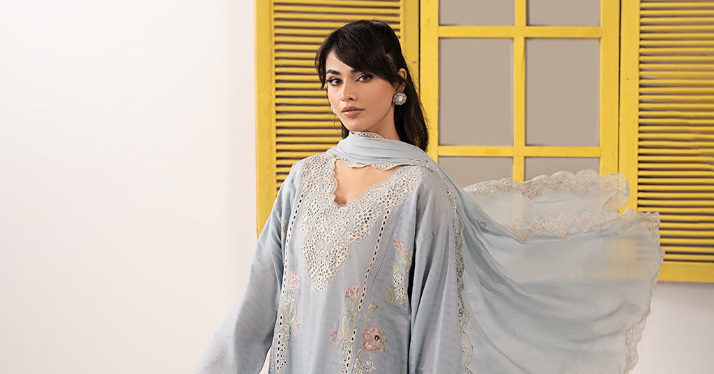 Maria B | Eid Collection 26 | 3 Piece Embroidered Dobby Lawn Suit