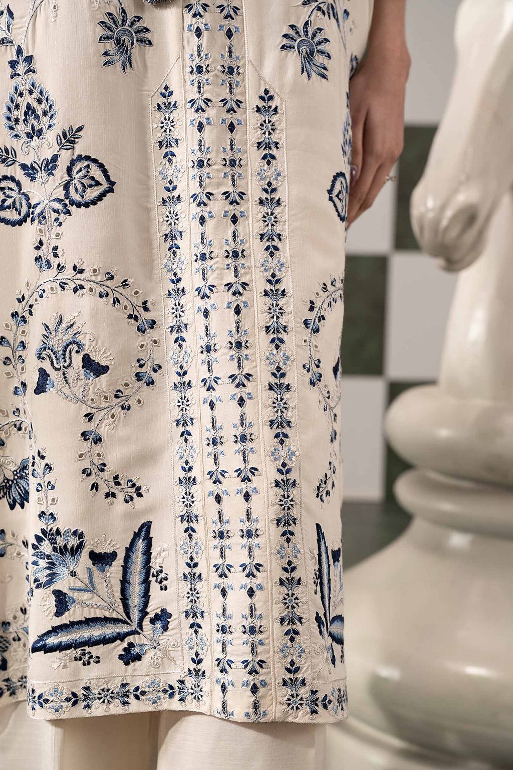Maria B | Eid Collection 26 | 2 Piece Embroidered Raw Silk Suit