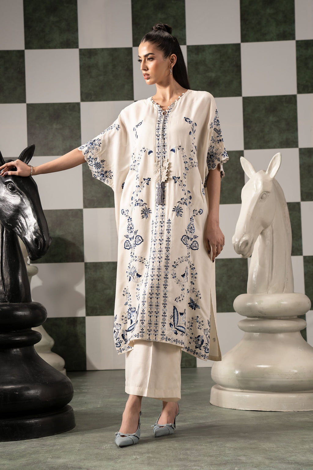 Maria B | Eid Collection 26 | 2 Piece Embroidered Raw Silk Suit