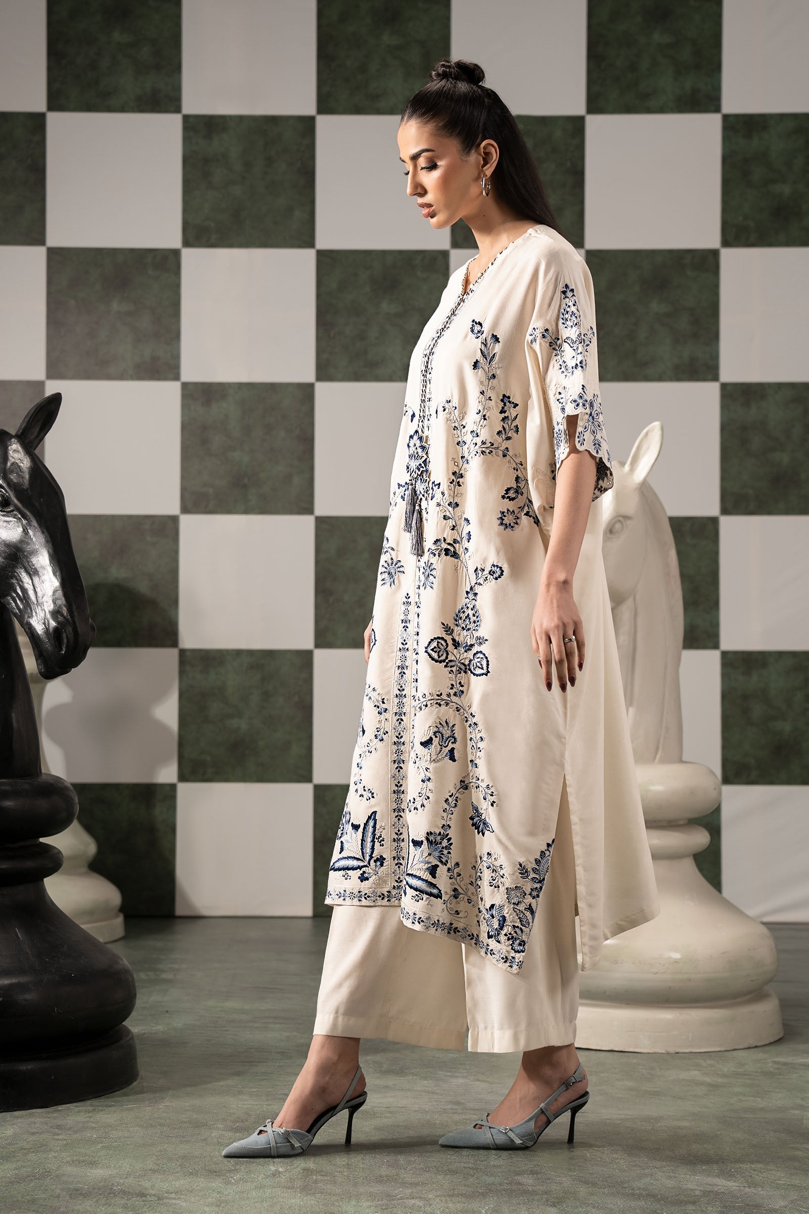 Maria B | Eid Collection 26 | 2 Piece Embroidered Raw Silk Suit