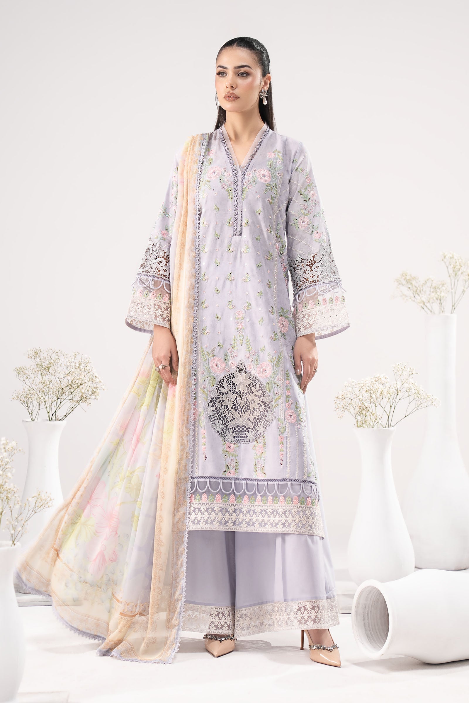 Maria B | Eid Collection 26 | 3 Piece Embroidered Dobby Lawn Suit