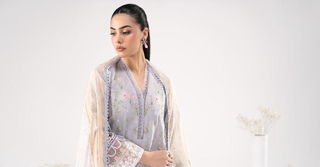 Maria B | Eid Collection 26 | 3 Piece Embroidered Dobby Lawn Suit