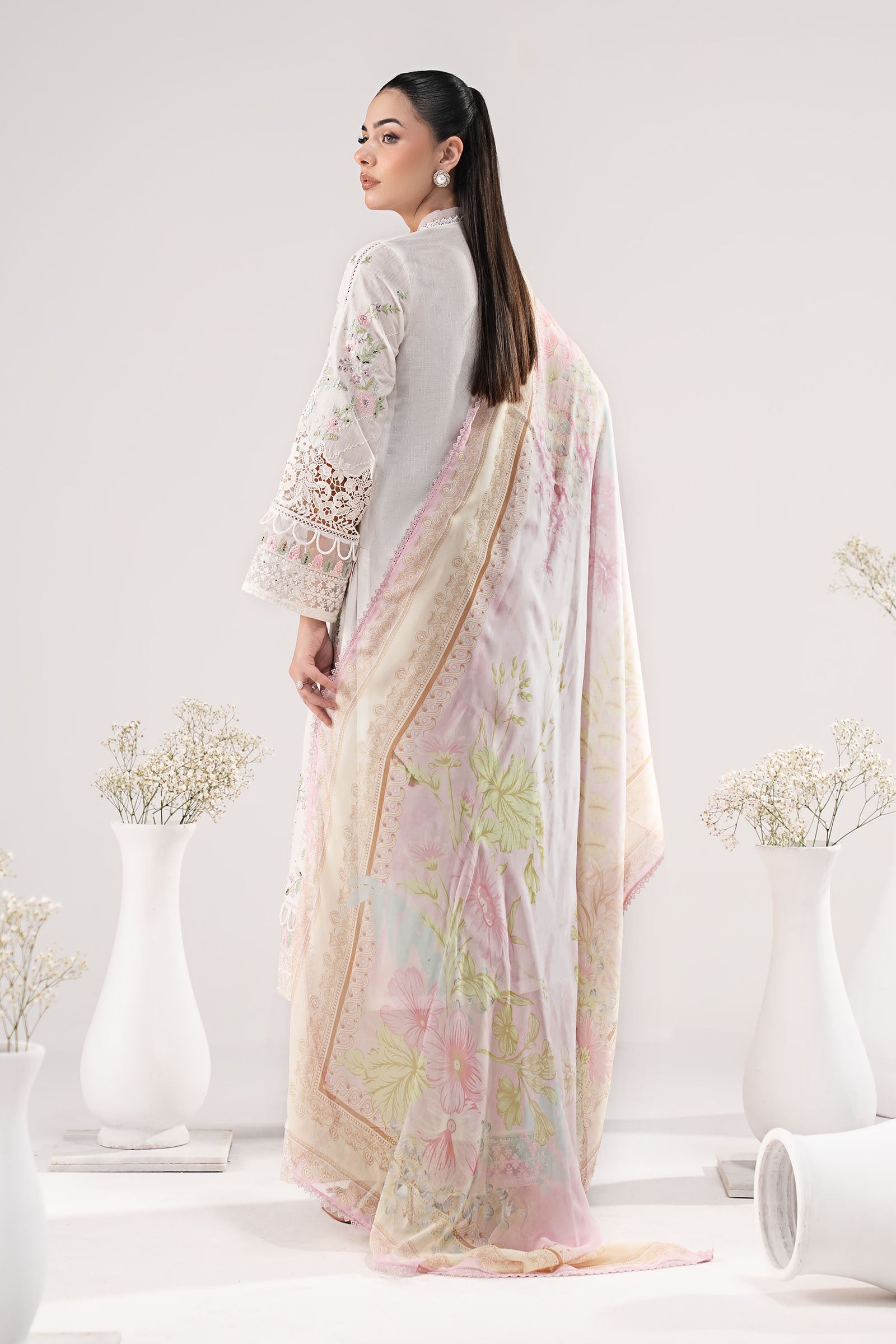 Maria B | Eid Collection 26 | 3 Piece Embroidered Dobby Lawn Suit
