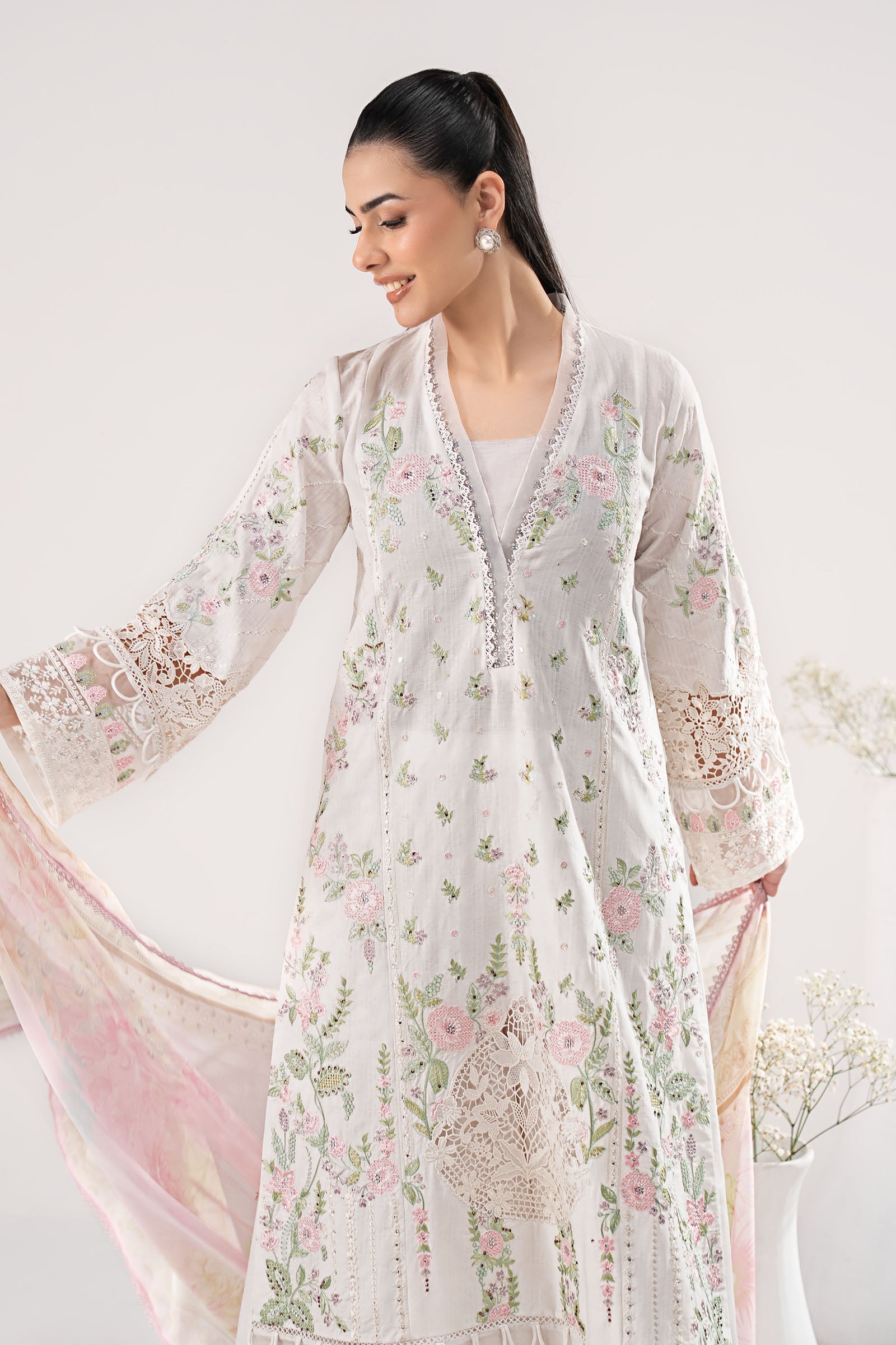 Maria B | Eid Collection 26 | 3 Piece Embroidered Dobby Lawn Suit