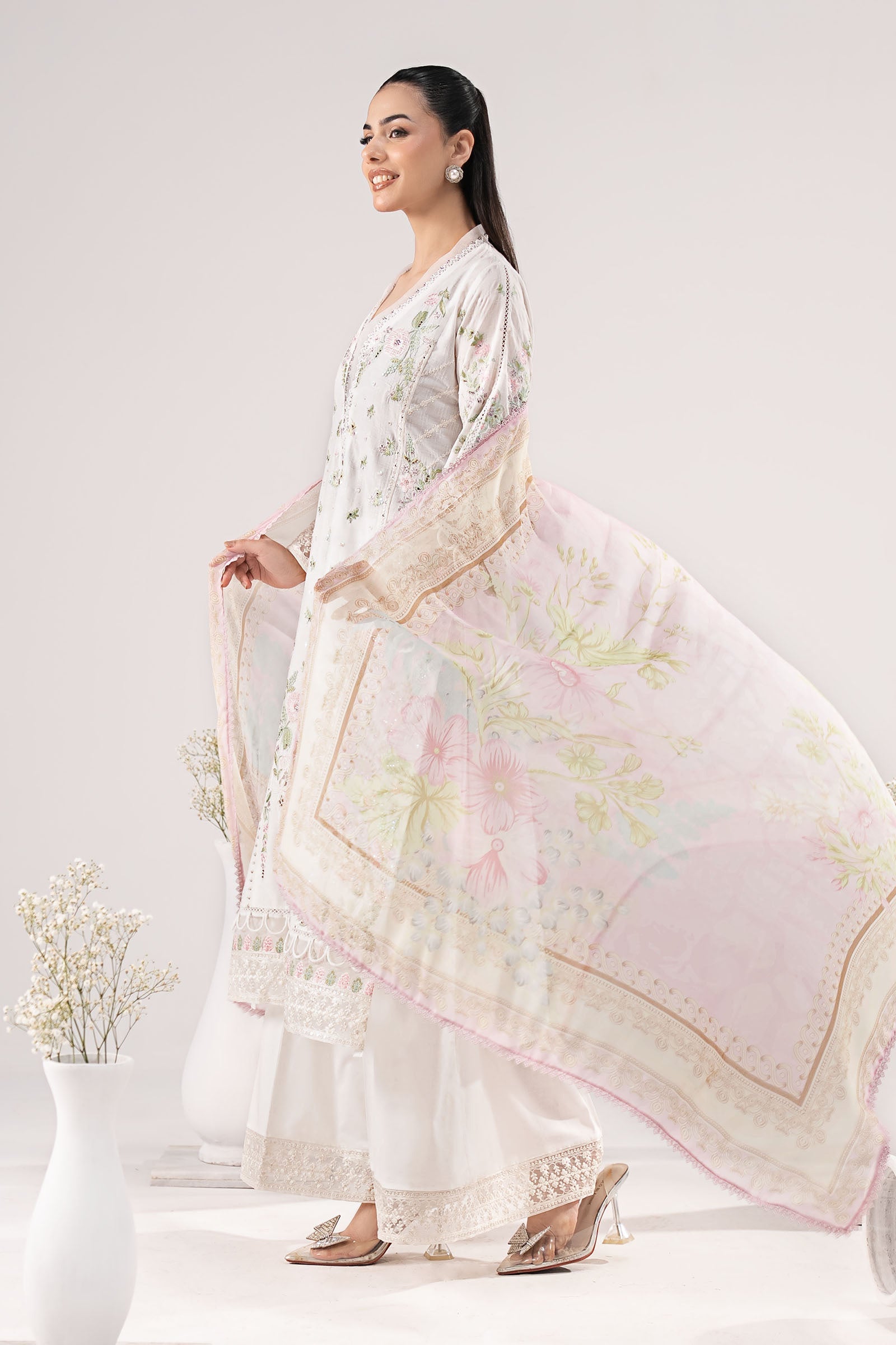 Maria B | Eid Collection 26 | 3 Piece Embroidered Dobby Lawn Suit