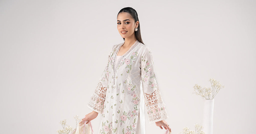 Maria B | Eid Collection 26 | 3 Piece Embroidered Dobby Lawn Suit