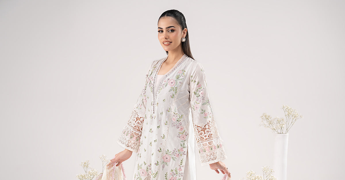 Maria B | Eid Collection 26 | 3 Piece Embroidered Dobby Lawn Suit