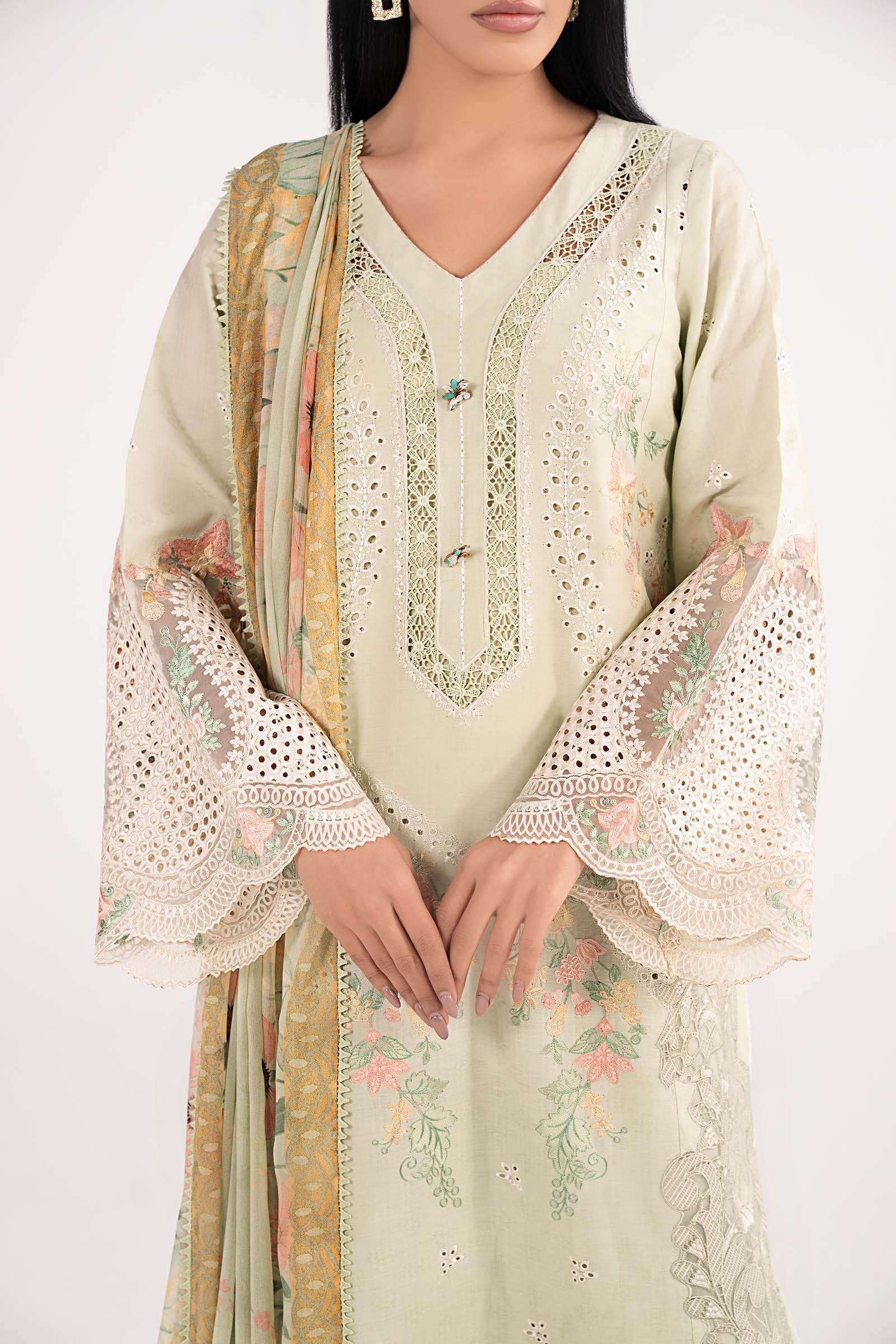 Maria B | Eid Collection 26 | 3 Piece Embroidered Dobby Lawn Suit