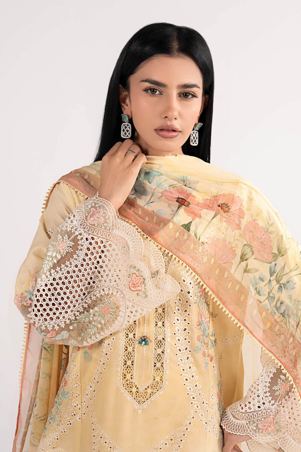 Maria B | Eid Collection 26 | 3 Piece Embroidered Dobby Lawn Suit