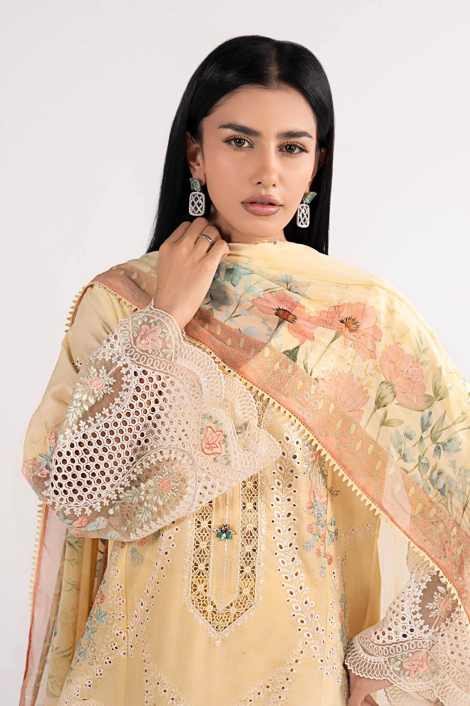 Maria B | Eid Collection 26 | 3 Piece Embroidered Dobby Lawn Suit