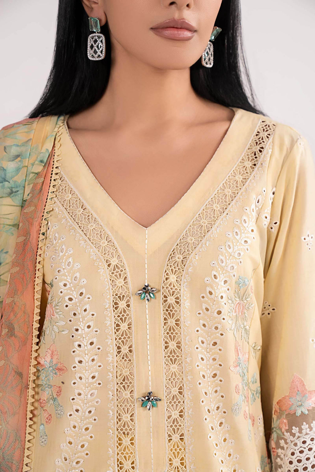 Maria B | Eid Collection 26 | 3 Piece Embroidered Dobby Lawn Suit