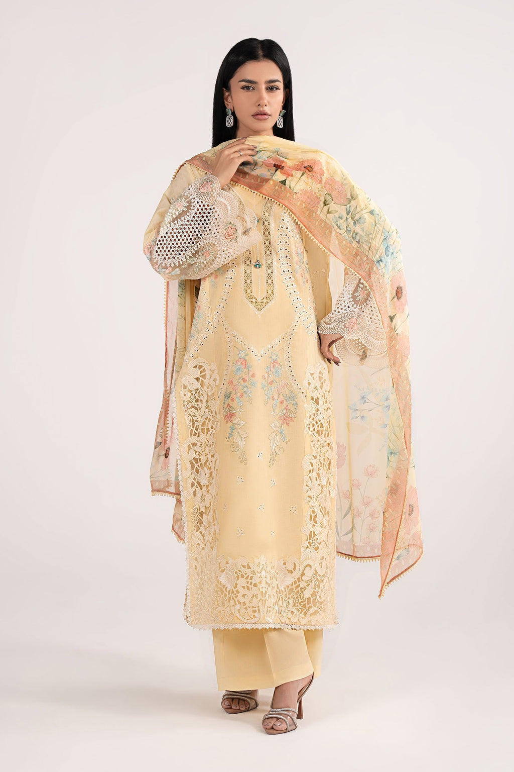 Maria B | Eid Collection 26 | 3 Piece Embroidered Dobby Lawn Suit