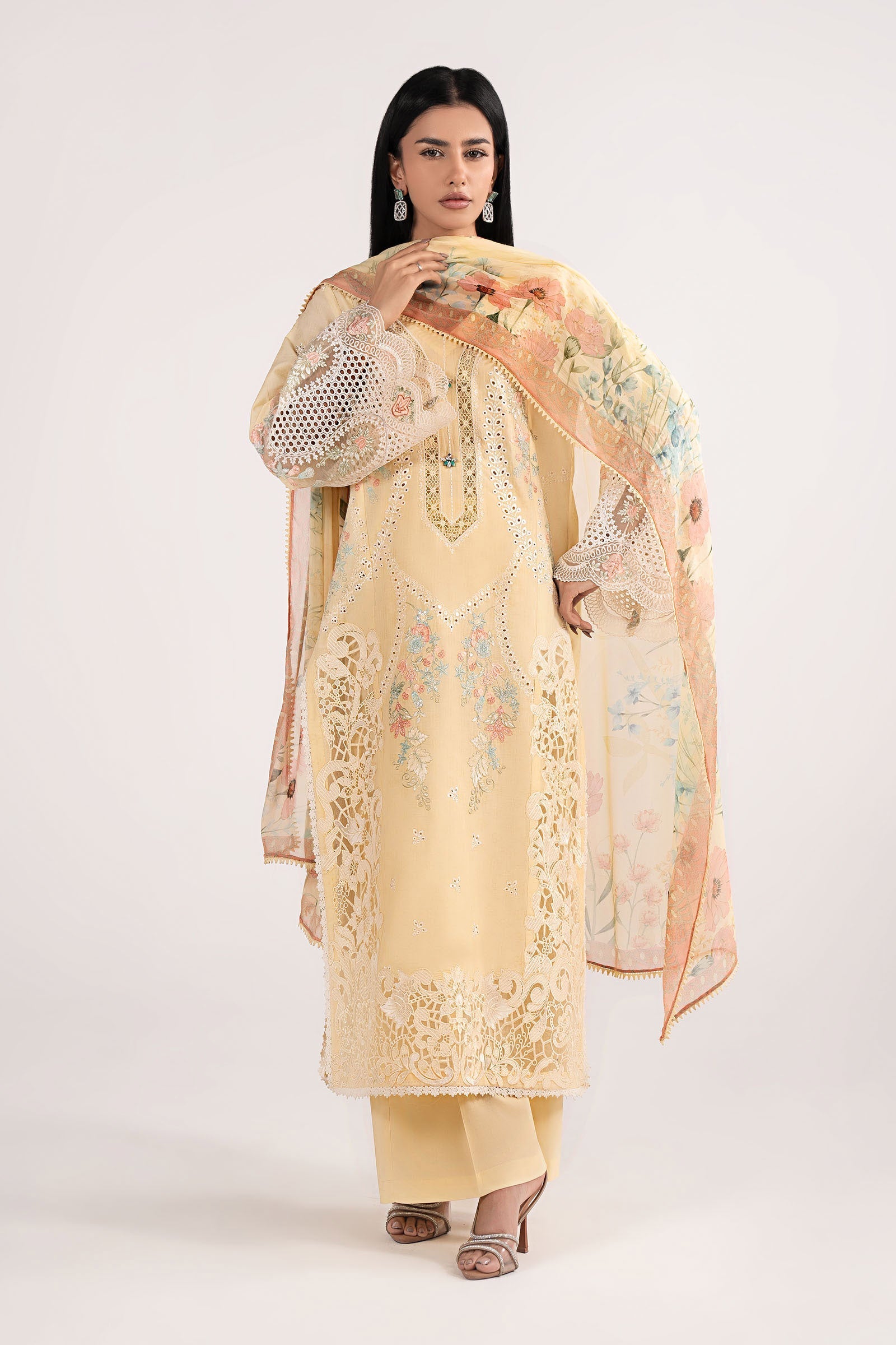 Maria B | Eid Collection 26 | 3 Piece Embroidered Dobby Lawn Suit