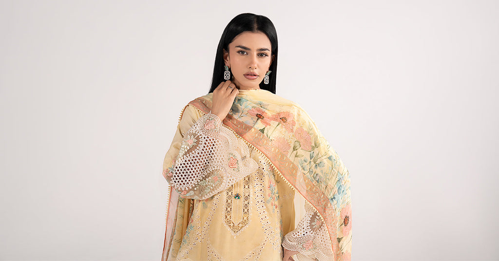 Maria B | Eid Collection 26 | 3 Piece Embroidered Dobby Lawn Suit