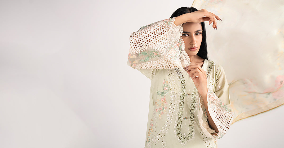 Maria B | Eid Collection 26 | 3 Piece Embroidered Dobby Lawn Suit